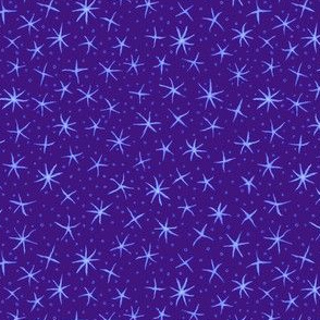 stellate whimsy in blue-purple