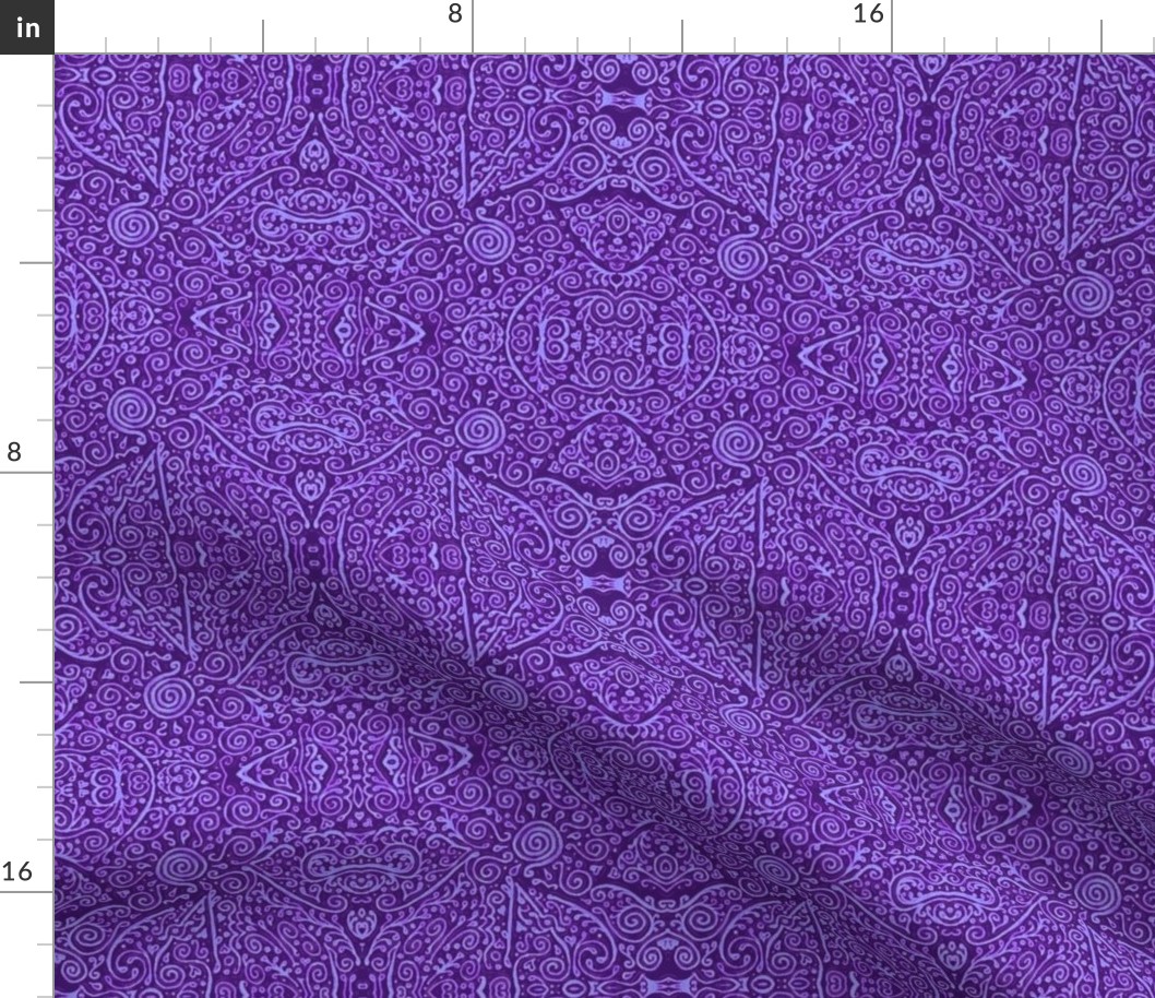 bridal mendhi - purple