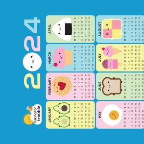 Kawaii Food 2024 Calendar