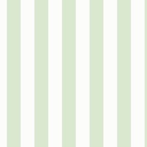 3/4" Vertical Stripe: Mossy Green Basic Stripe, Light Green Stripe