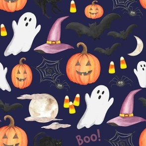 Hallween Time! in navy
