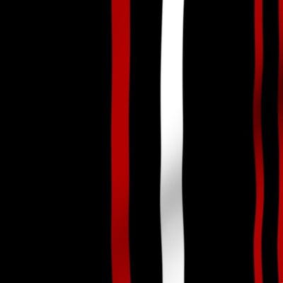 Red black and white Stripes