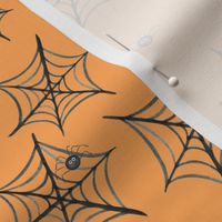 Spider Webs in orange