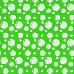 Bubbles on green - small