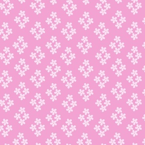 Pink Floral Diamond 