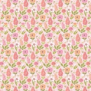 Little Prints: Berry Flower Field Pink