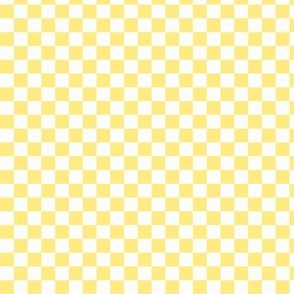 3/8" Lemon Yellow Checker, Small Yellow Checkered
