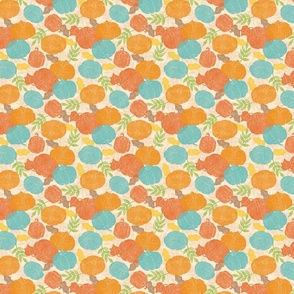 Fall Pumpkin Pattern - Small Scale
