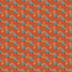 Orange Pinwheel Pattern