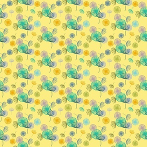 Yellow Pinwheel Pattern'