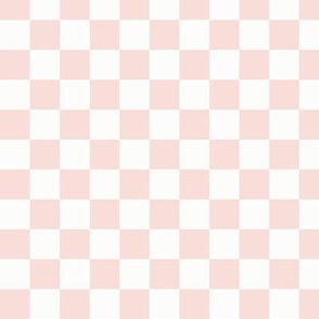 Rose Gold & White Checker, 3/4" Rose Gold Checkered, Checkerboard