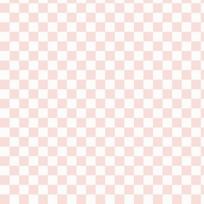 Rose Gold & White Checker, 3/8" Rose Gold Checkered, Checkerboard