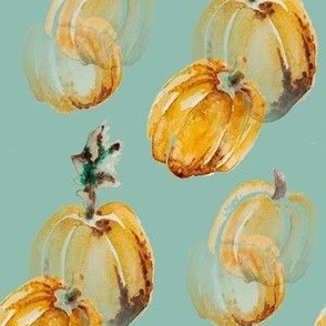 watercolour pumpkins