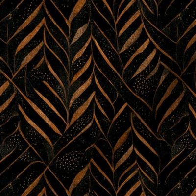 African Leaves Pattern,  Luxury, Upscale