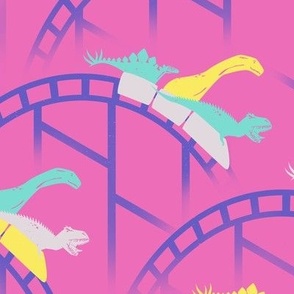 Rollercoaster-Rex in Pinkosaurus, large