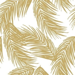 golden palm leaves
