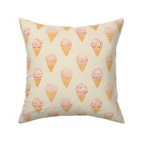Ice Cream Cones - Classic Patten - Pink, Cones