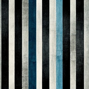 Metropolitan Modern Stripes (Vertical) - Silver, Grey/Gray, Navy, Light Blue, Black