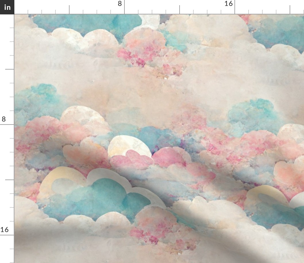 Sweet Cloudy Hearts - Magical Pastels 