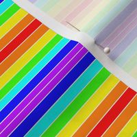 Rainbow stripes with white lines