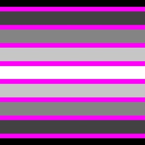 Grayscale stripes on pink
