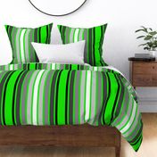 Grayscale stripes vertical on green