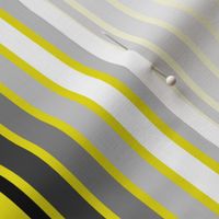 Grayscale Vertical Stripes on Yellow