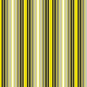 Grayscale Vertical Stripes on Yellow