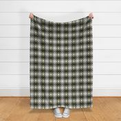 Grayscale woven plaid checks with shading on yellow