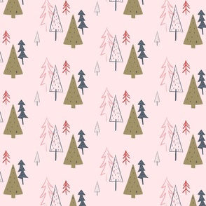 Fur_Trees_Pink_Grey_Red_Green