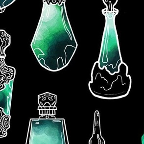 Magic Potion Bottles Sea Green large scale