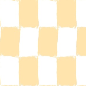 Pastel Banana Painted Large Checkerboard