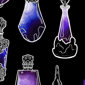 Magic Potion Bottles Blurple large scale