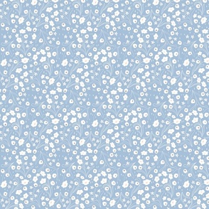 Ditsy_Flowers_White_Blue