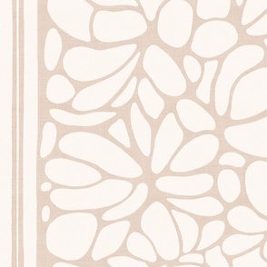 Abstract butterflies neutral beige