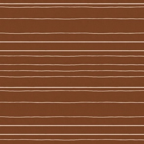 Beige stripes on saddle brown