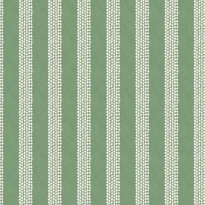 Dotted lines on sage green