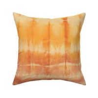 Shibori sunshine yellow and terracotta lines large scale