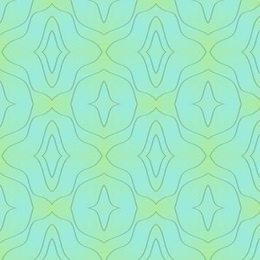 Kelly Green to Slight Lime Kaleidoscope  