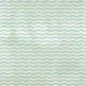 Minty Sage Light Greens Waves Worn