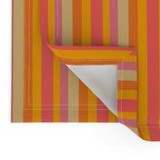 Stripes Petal Solid Color Orange and Pink