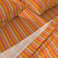 Stripes Petal Solid Color Orange and Pink