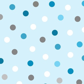 Safari Coordinate Polka Dots Blue