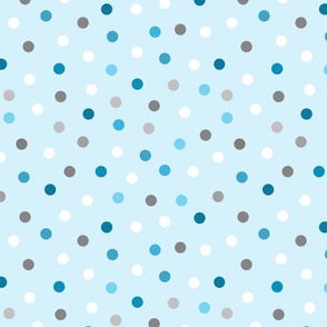 Safari Coordinate Polka Dots Blue Small