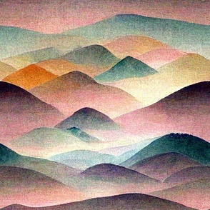 Hills of Pastels 2 - Modern Vintage