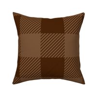 Autumnal Woodlands Plaid in Burnt Umber Large