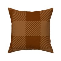 Autumnal Woodlands Plaid in Rust Large