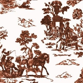 Brown Horse Toile