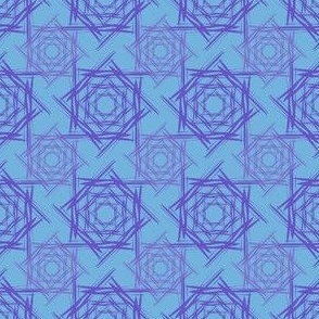 Abstract Boxes - Two Tone - Blue, Violet