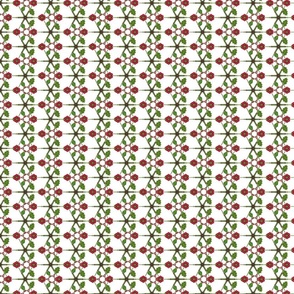 Starry Christmas Holly Pattern | Small Scale